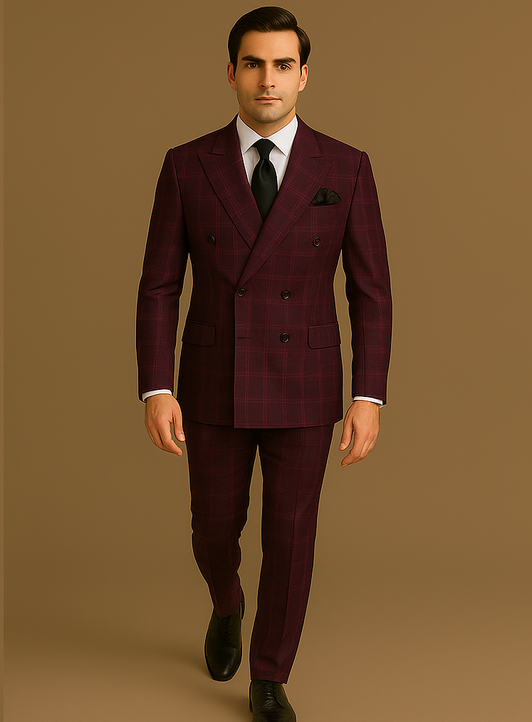 Rossi Man Milano RM1799 Classic Double-Breasted Suit