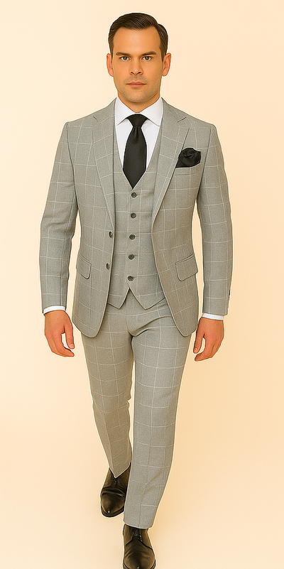 Rossi Man RM1851 Tom Slim Fit Suit - Modern Style