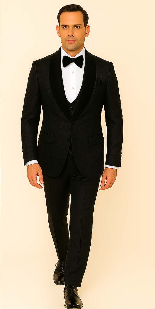 Rossi Man RM1446 Smoking Style Tuxedo Suit