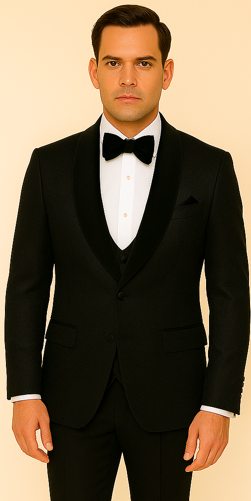 Rossi Man RM1446 Smoking Style Tuxedo Suit
