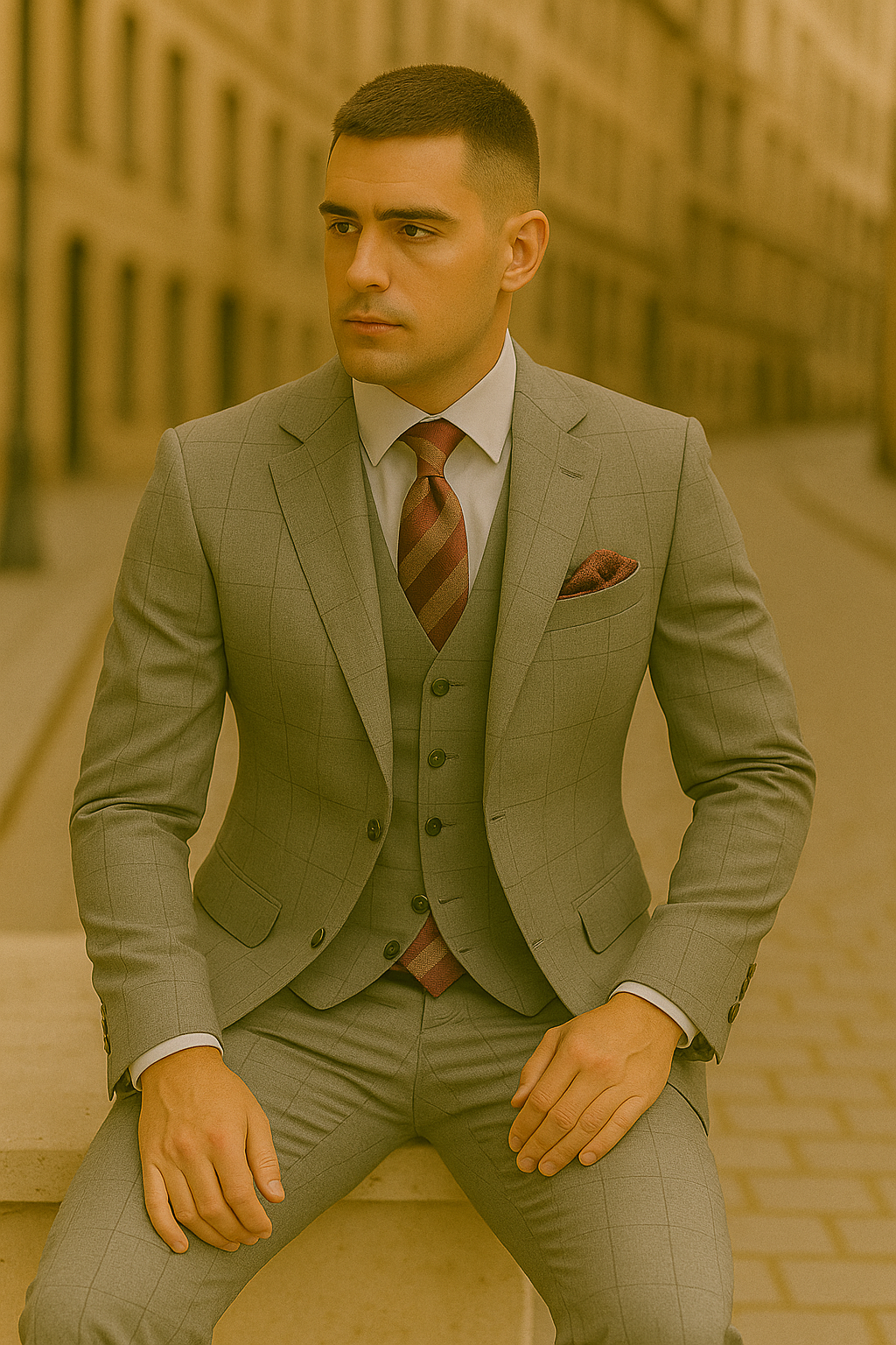 Rossiman Men's Classic Formal Suit