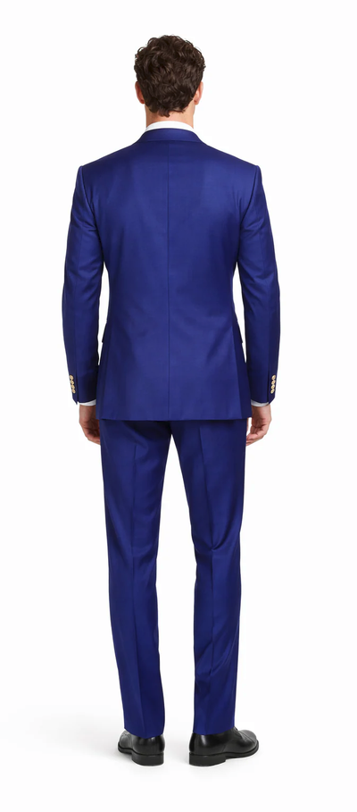 Rossiman Royal Blue Slim Double-Breasted Suit