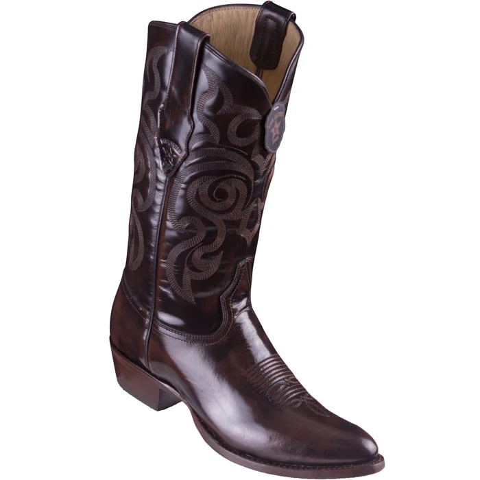 Men's Black Round Toe Dress Cowboy Boots