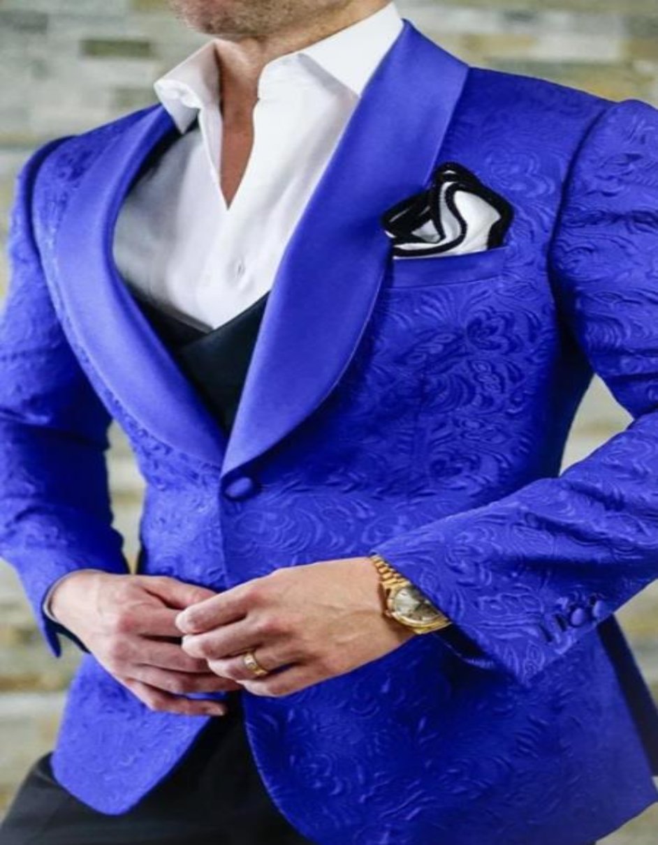 Royal Blue Prom Suit and Tuxedo for Men