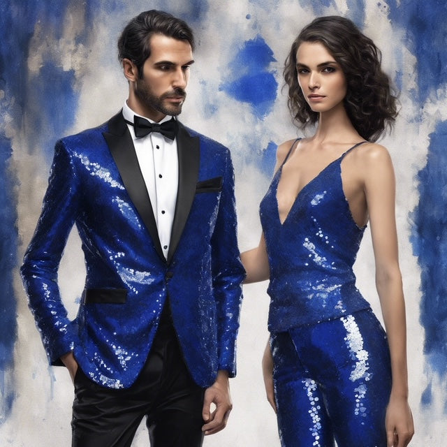 Sequin Royal Suit in Metallic Fabric