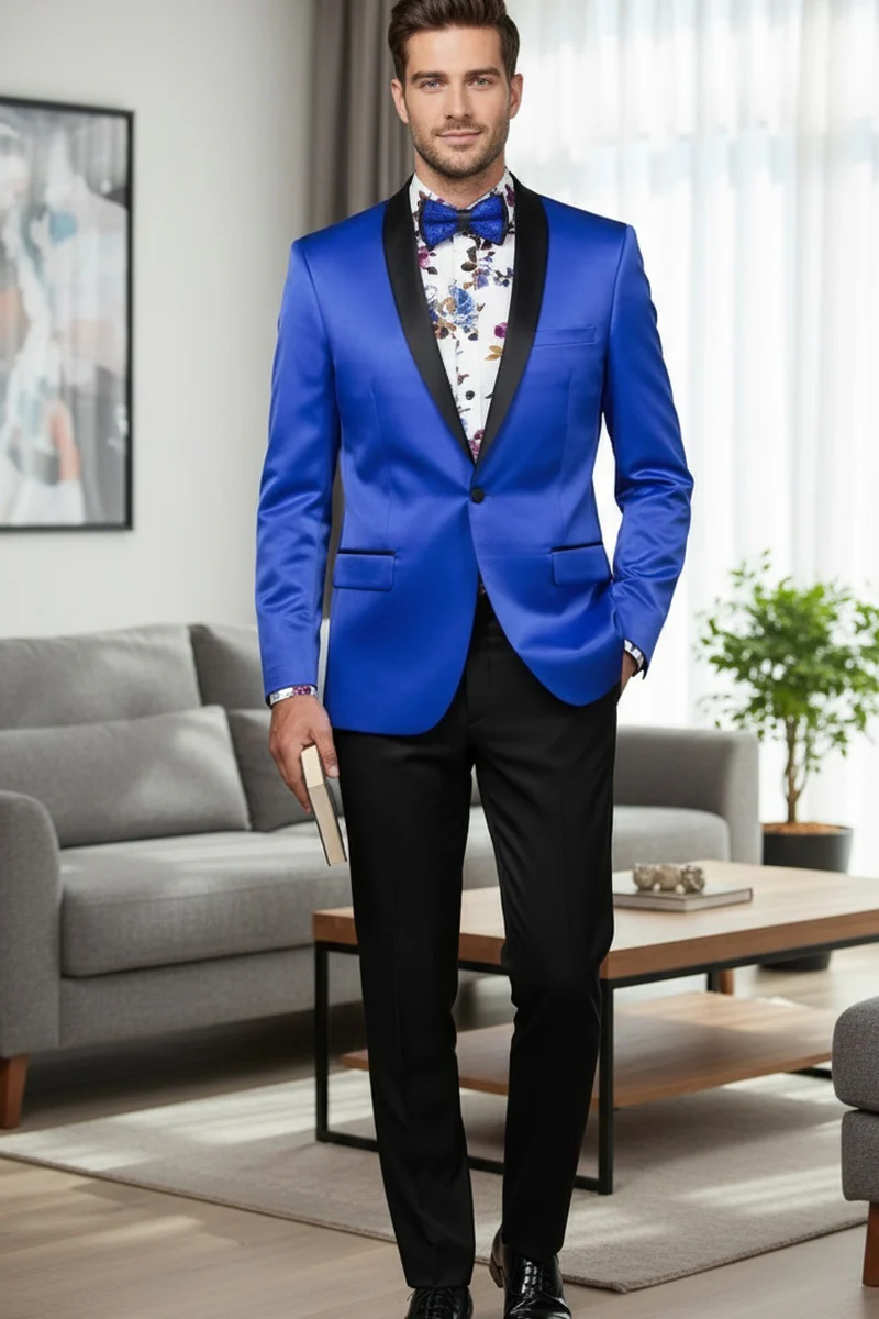 Royal Blue Tuxedo Jacket