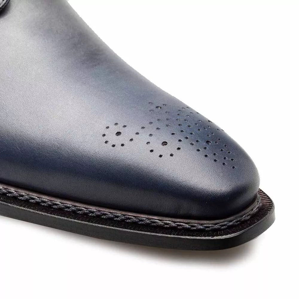 Mezlan Principe Patina Leather Derby Shoes