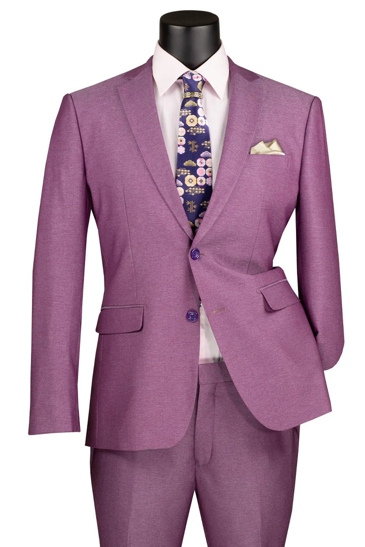 purple dress shirt what color pants Mens Easter Suit
