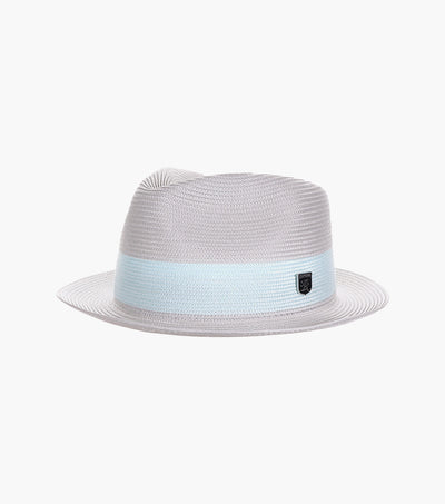 Calem Fedora Poly Braid Pinch Front Hat