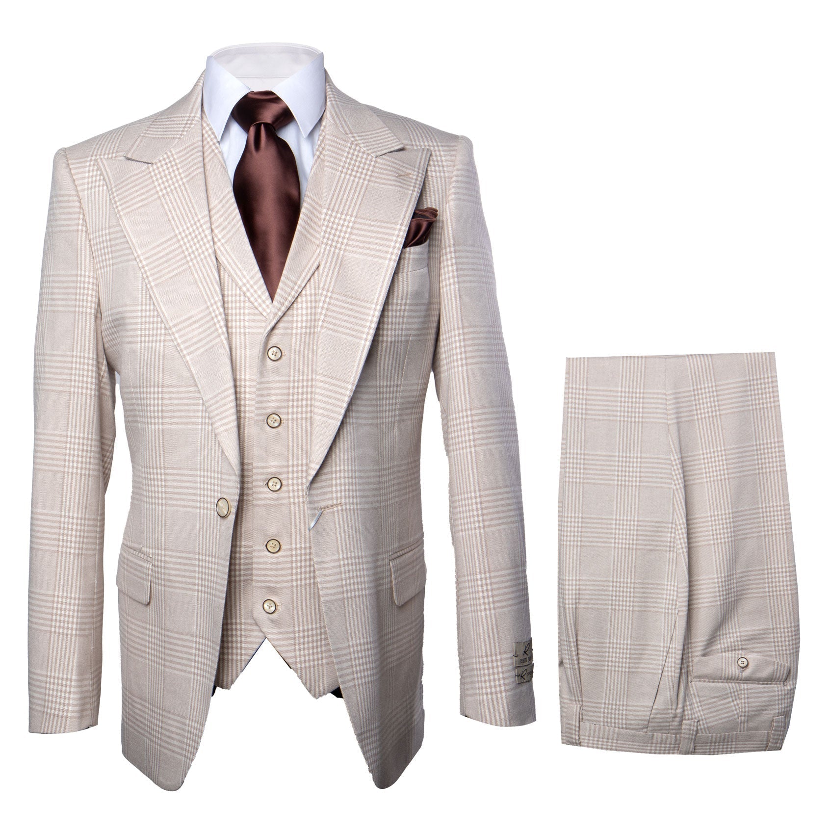 ROSSI MAN SAM RM2314 Wool 3 Piece Suit