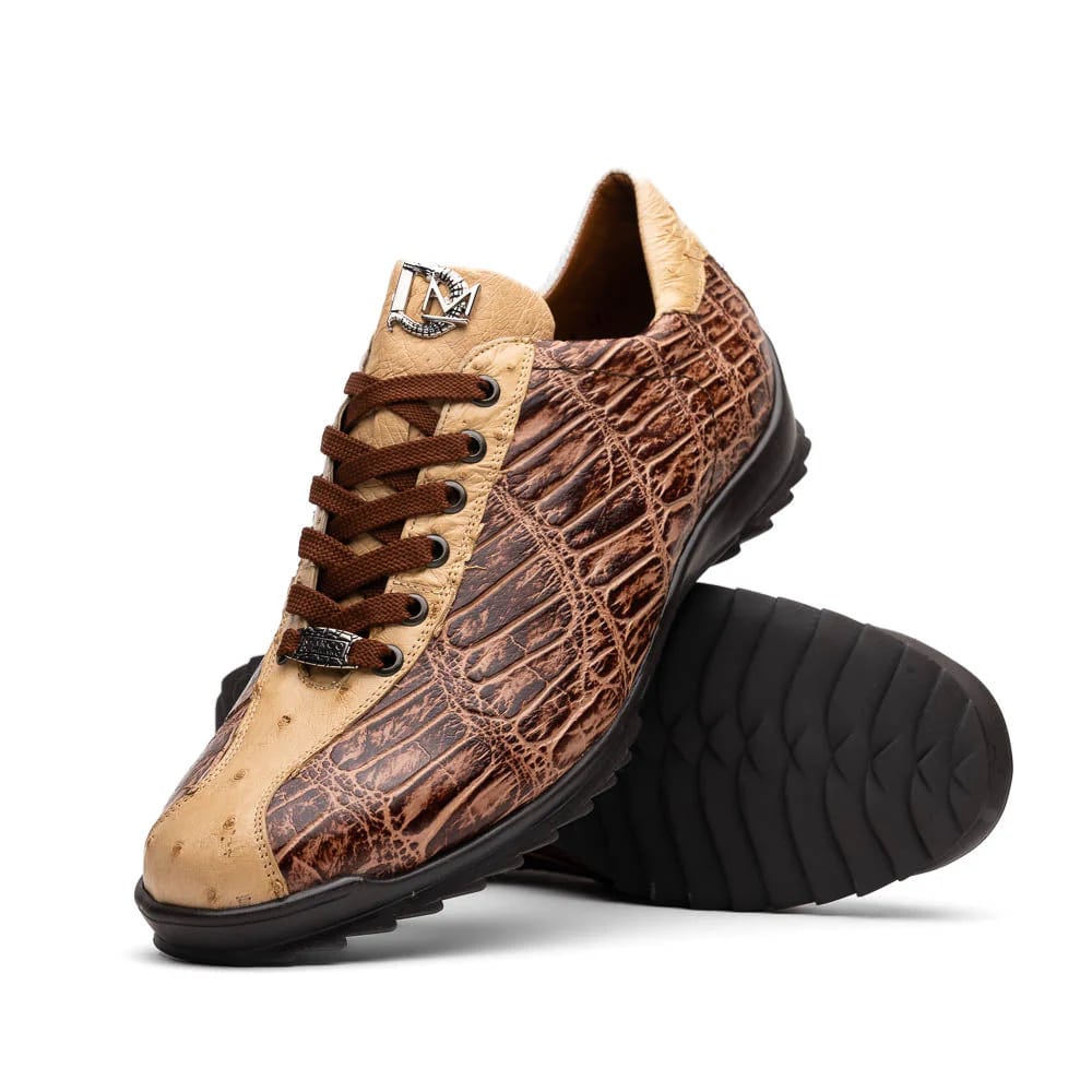 Marco Di Milano Orix Beige Brown Exotic Sneakers