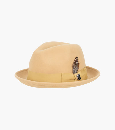 ARI FEDORA Wool Felt Pinch Front Hat