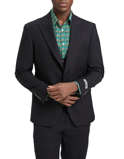 Stacy Adams Black 3 Piece Hybrid Fit Suit