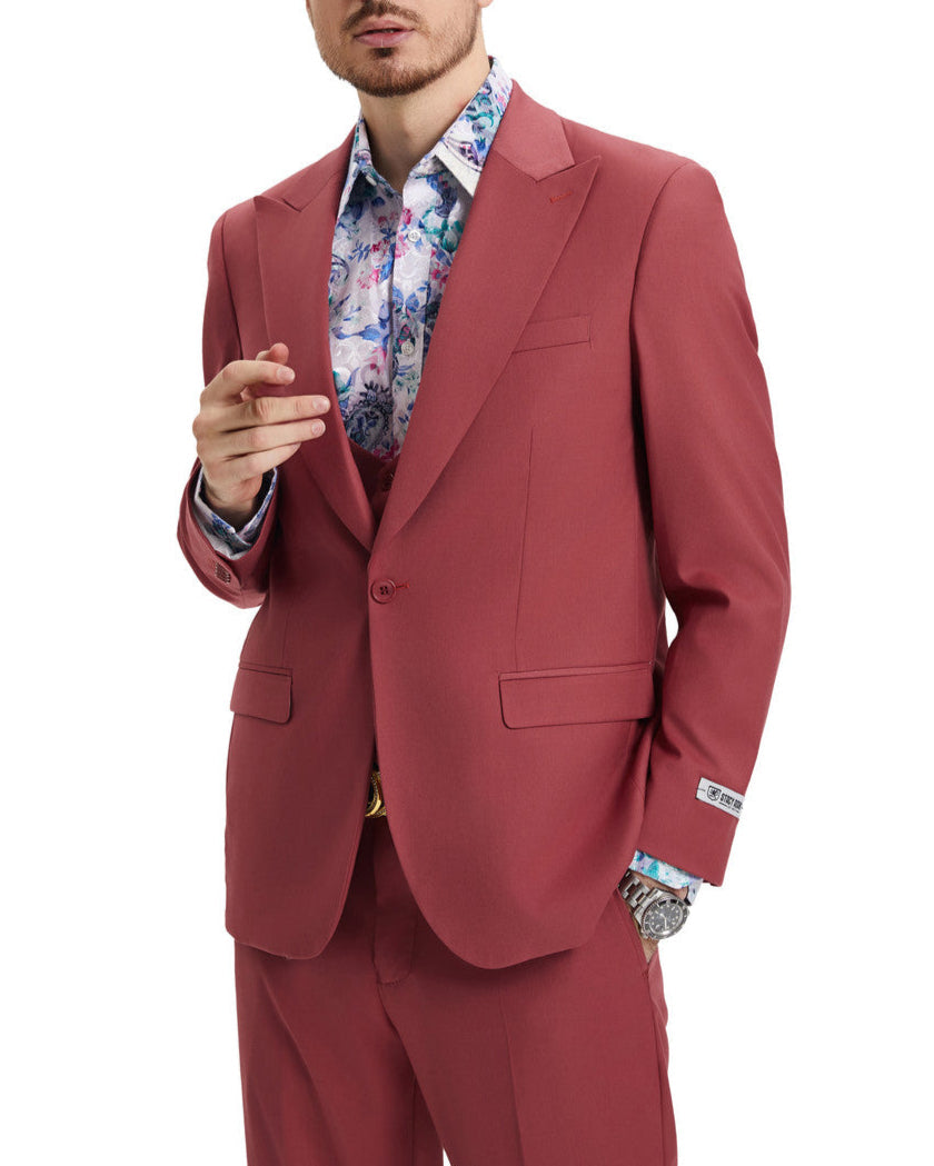 Stacy Adams Coral 3 Piece Hybrid Fit Suit