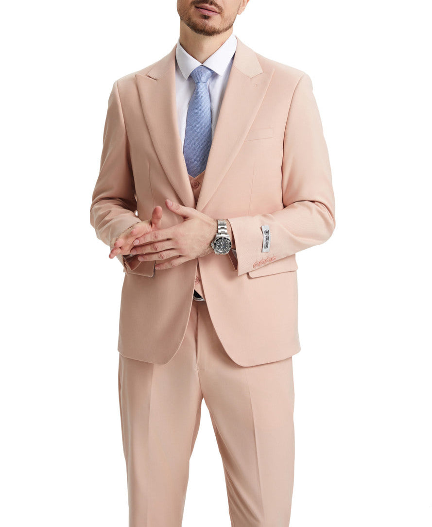 Stacy Adams Blush 3 Piece Hybrid Suit