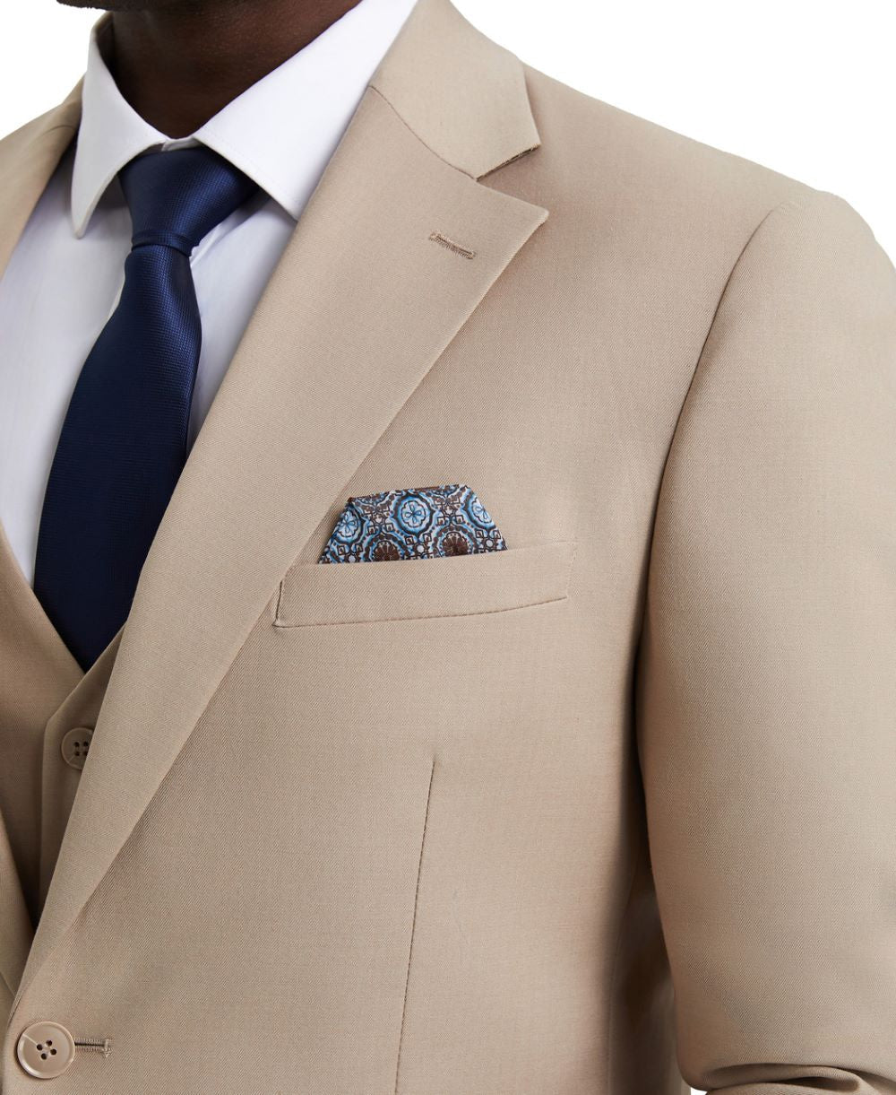 Stacy Adams 3-Piece Hybrid Suit Tan