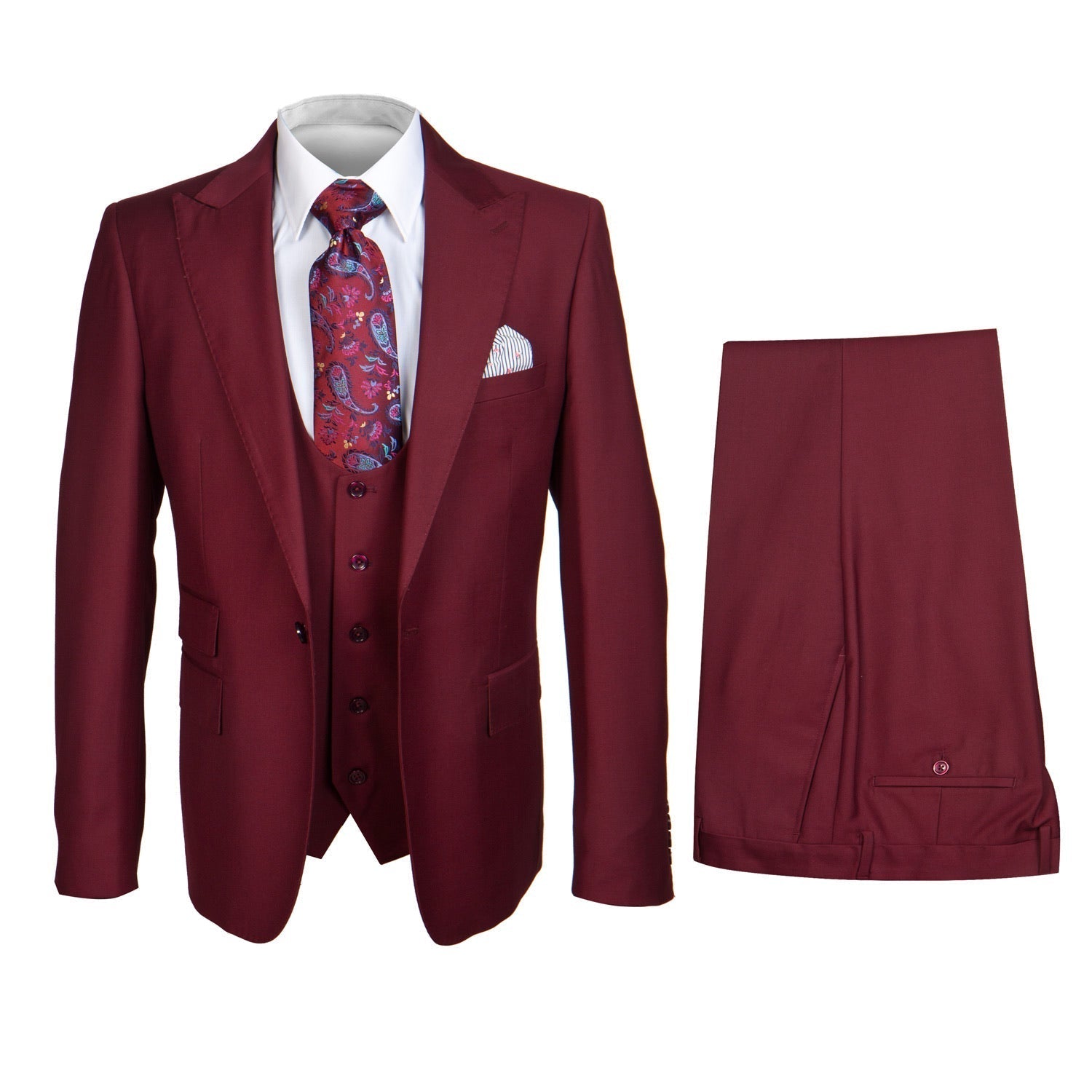 ROSSI MAN Slim Fit Sydney II 3 Piece Suit