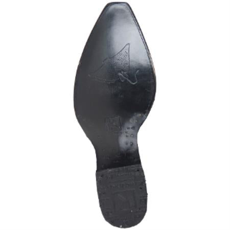 Men's Black 13 Embroidered Leather Shaft Handcrafted Dress Cowboy Boot Cheap Priced For Sale Online