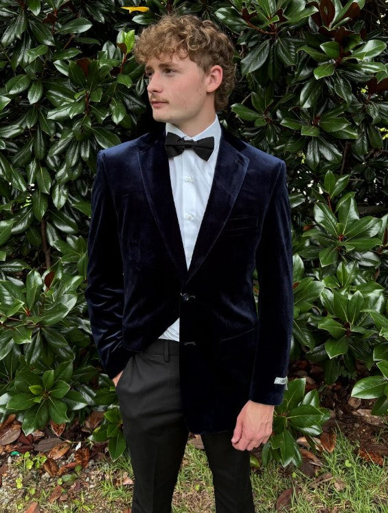Sapphire Velvet Slim Fit Jacket for Men