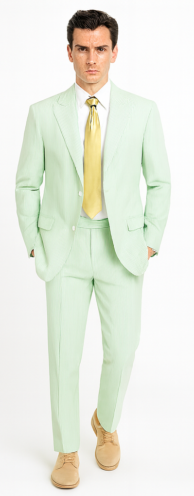 Sear Sucker Suit Seersucker Suit Mens 2pc Whitelime Mint Seersucker Sear sucker Suits