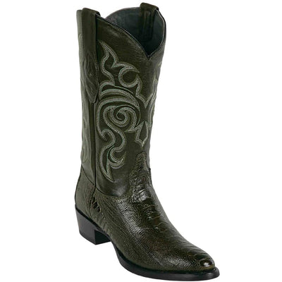 Los Altos Ostrich Leg Olive Cowboy Boots