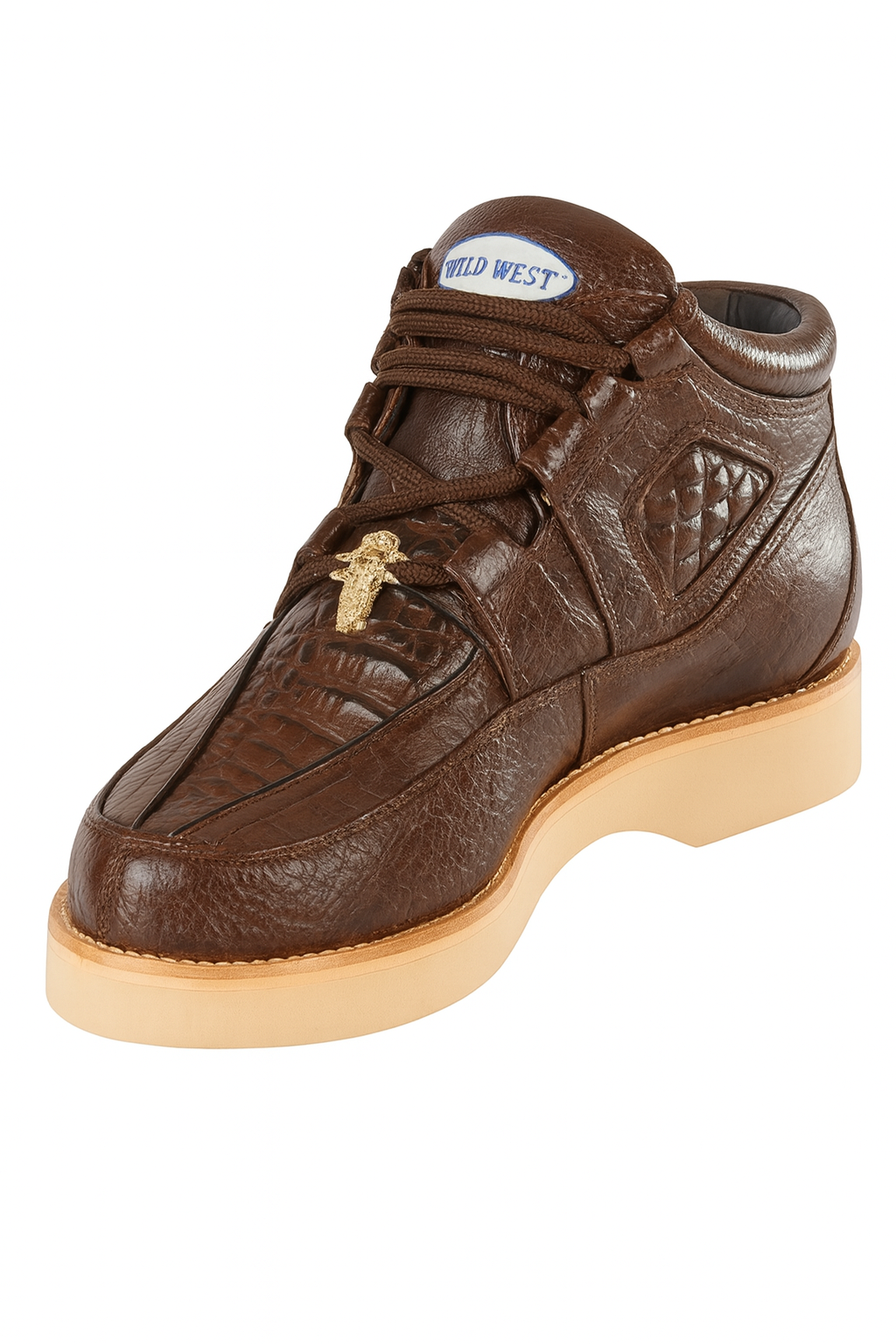 Men's Wild West Boots Caiman and Smooth Ostrich Skin Shoe 2ZA052807
