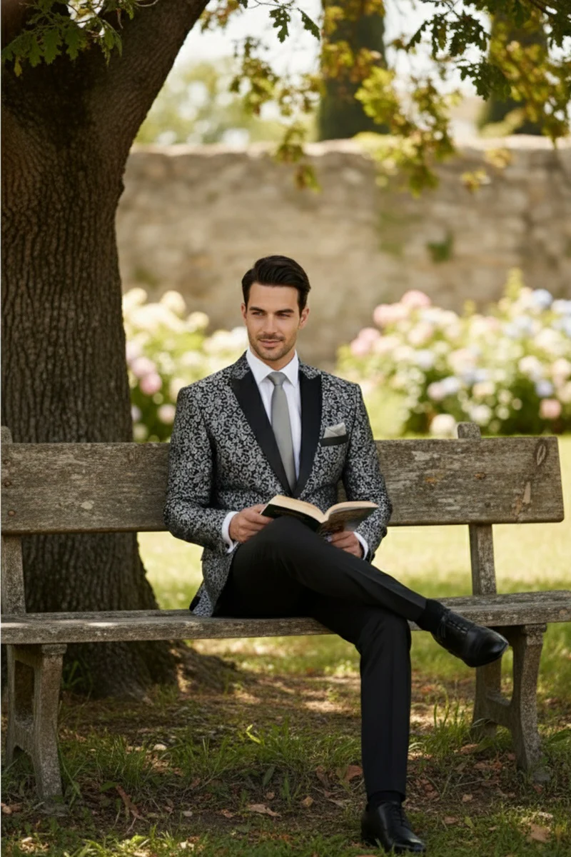 Silver Tuxedo Jacket