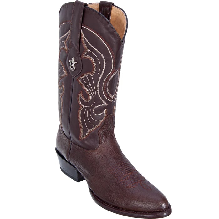 Brown Bull Shoulder Dress Cowboy Boots