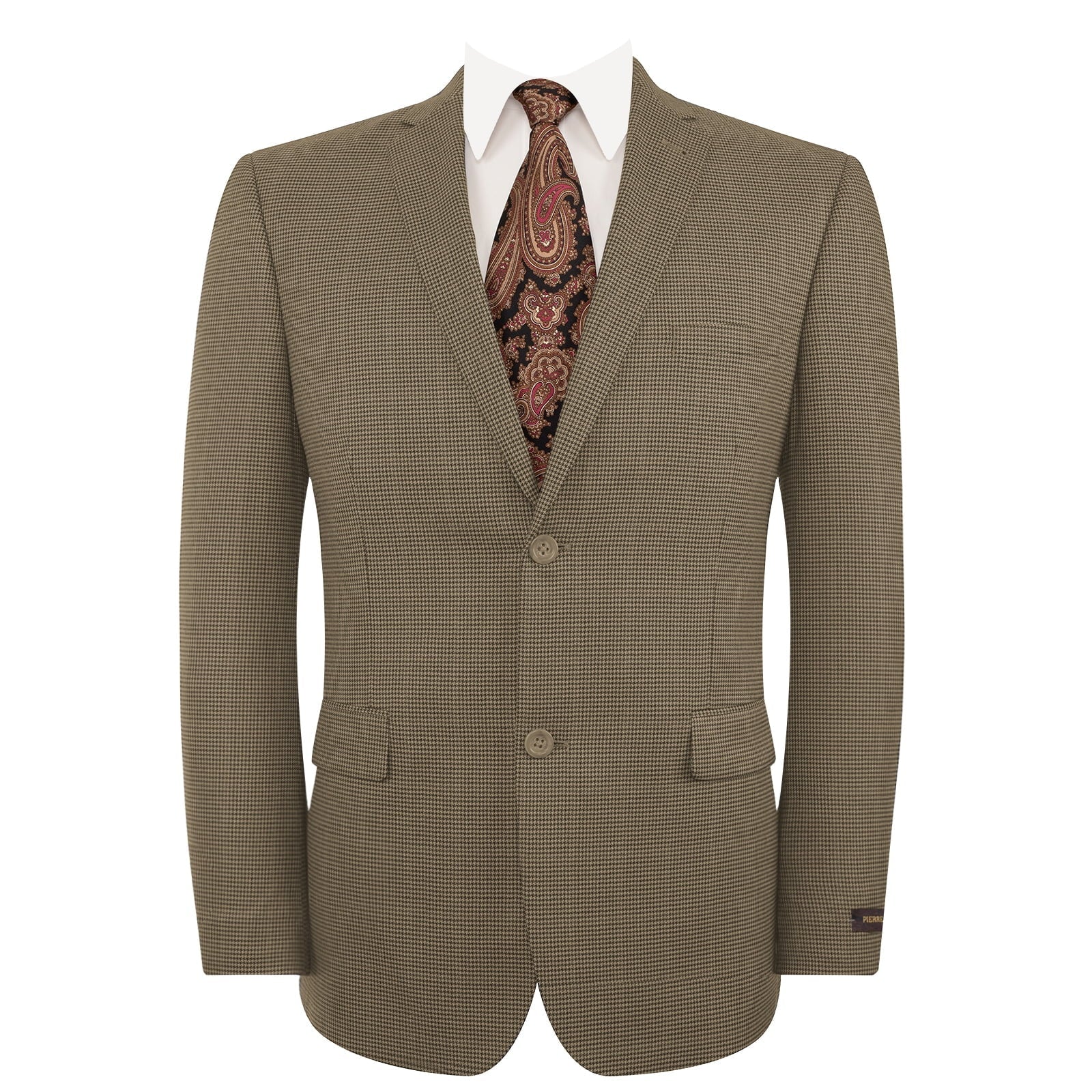 Men’s Slim Fit Two-Button Light Brown Blazer