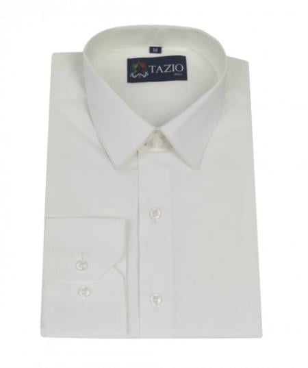 Affordable Clearance Cheap Mens Dress Shirt Sale Online Trendy - Slim Fitted White Men's Dress Shirt