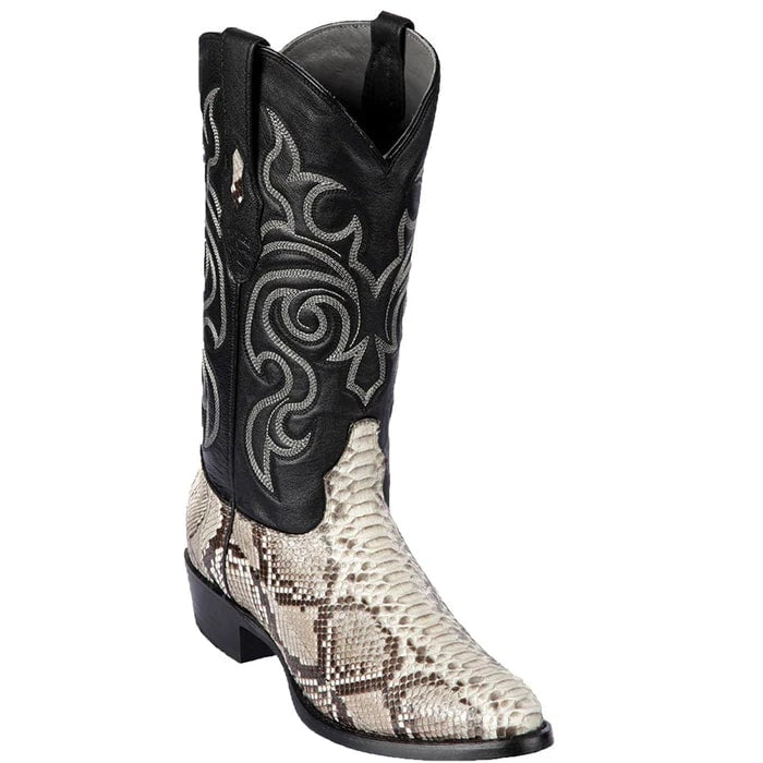 Men's Snakeskin R-Toe Western Boots