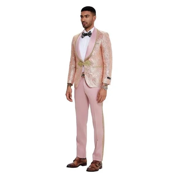 Blush Paisley 2pc Suit by Tazzio - 2026 Prom Special