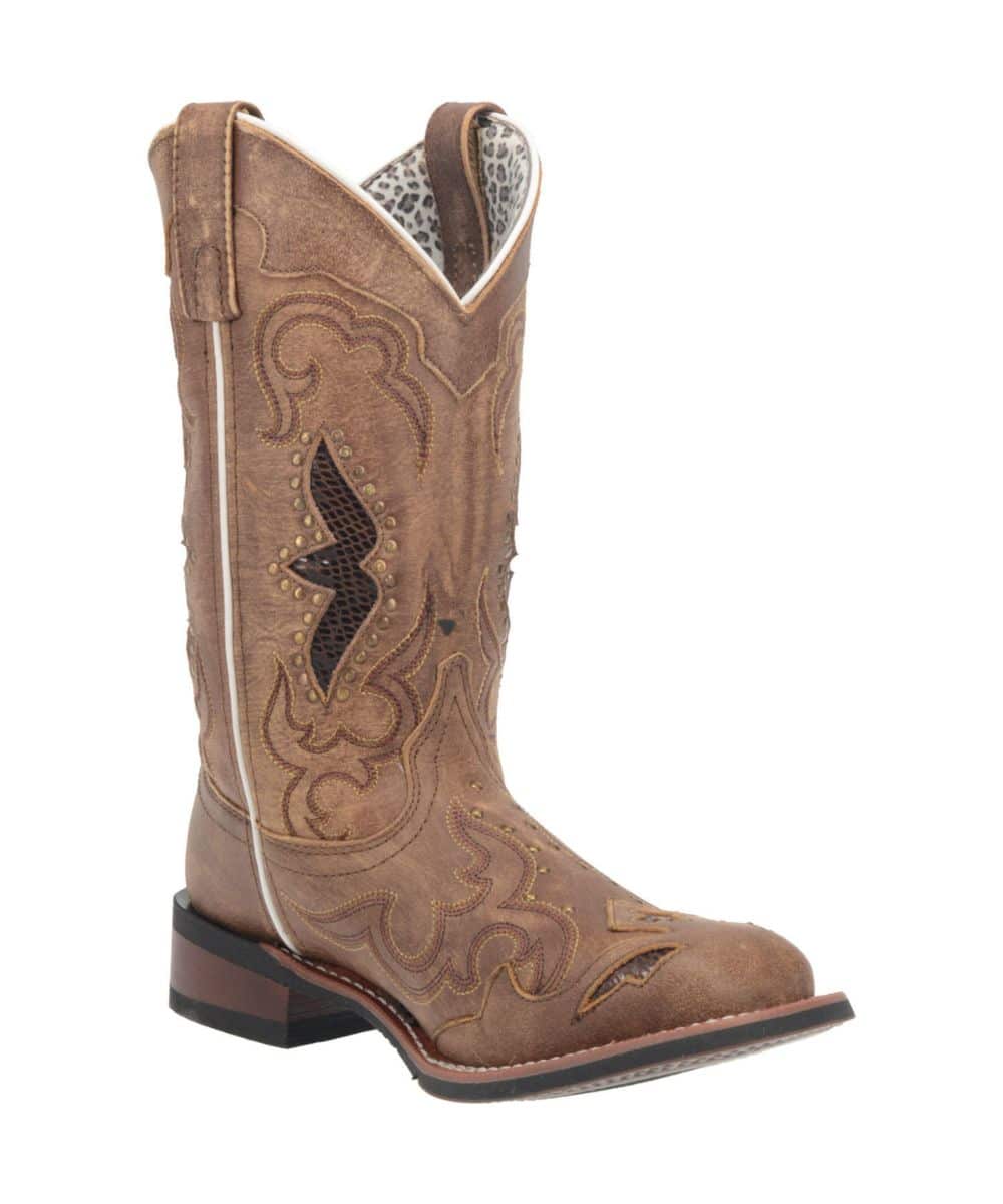 Laredo Women's Spellbound Boot - Tan Leather Detail