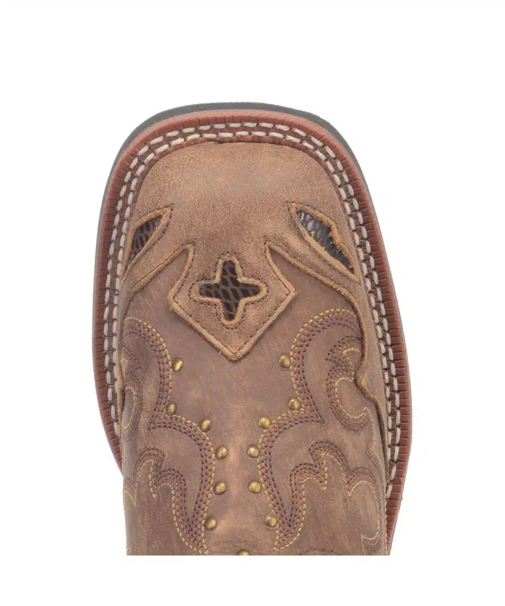 Laredo Women's Spellbound Boot - Tan Leather Detail