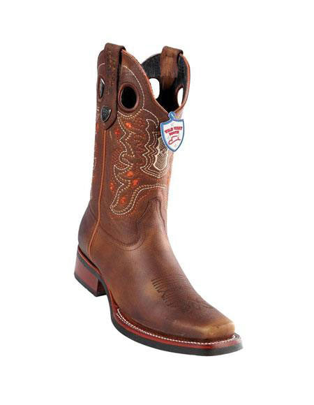 Rage Walnut Square Toe Boots main image 0