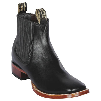 Men's Black Square Toe Dress Cowboy Boots