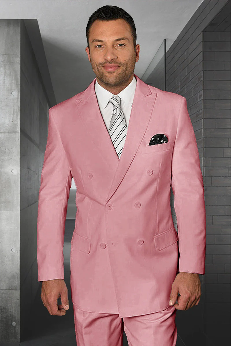 Men's Easter Suit Jacket And Pants Summer Color Blush Pink Modern Fit Light Weight 34 Short or Extra Small