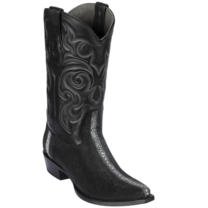 Black Stingray Snip Toe Dress Cowboy Boots