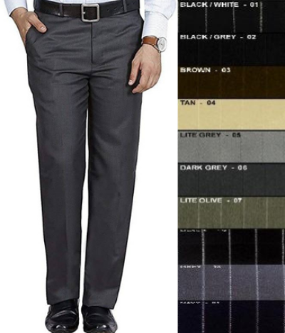 Stunning Flat Front Men's tapered Men's dress pants Slim Cut Fitted 10