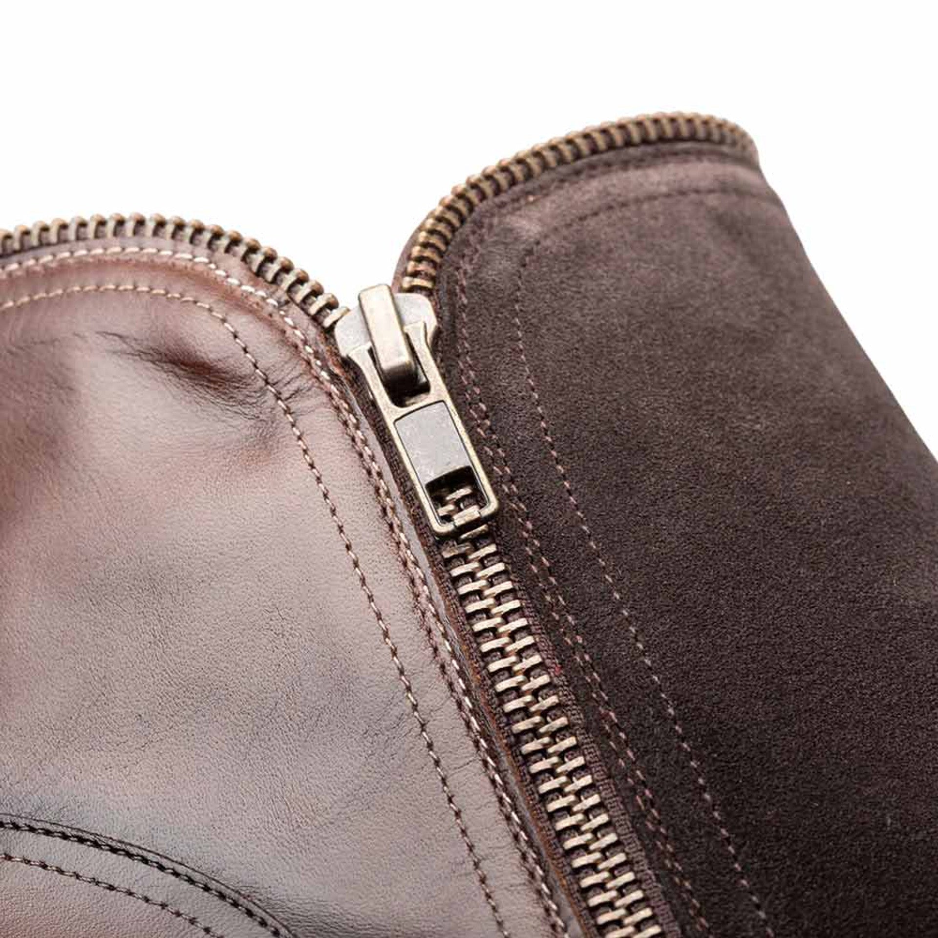 Camilleri Calf/Suede Ankle Zip Boot by Mezlan