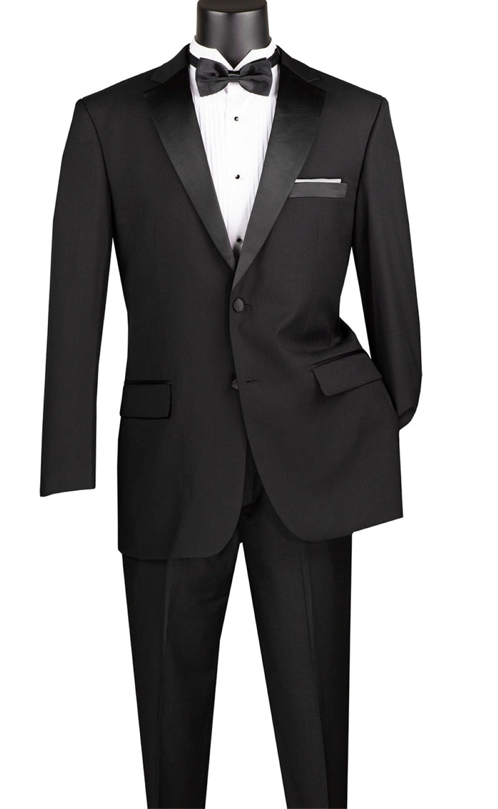 Regular Fit Satin Lapel 2 Piece Tuxedo