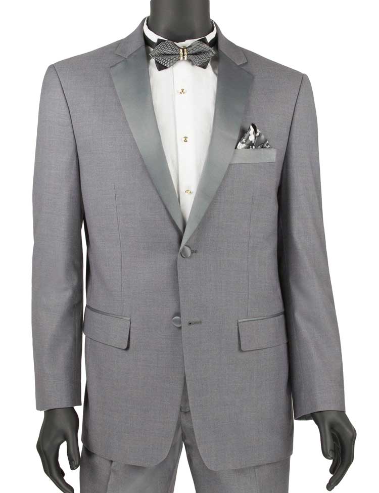Slim Gray Tuxedo 2 Piece by Vinci
