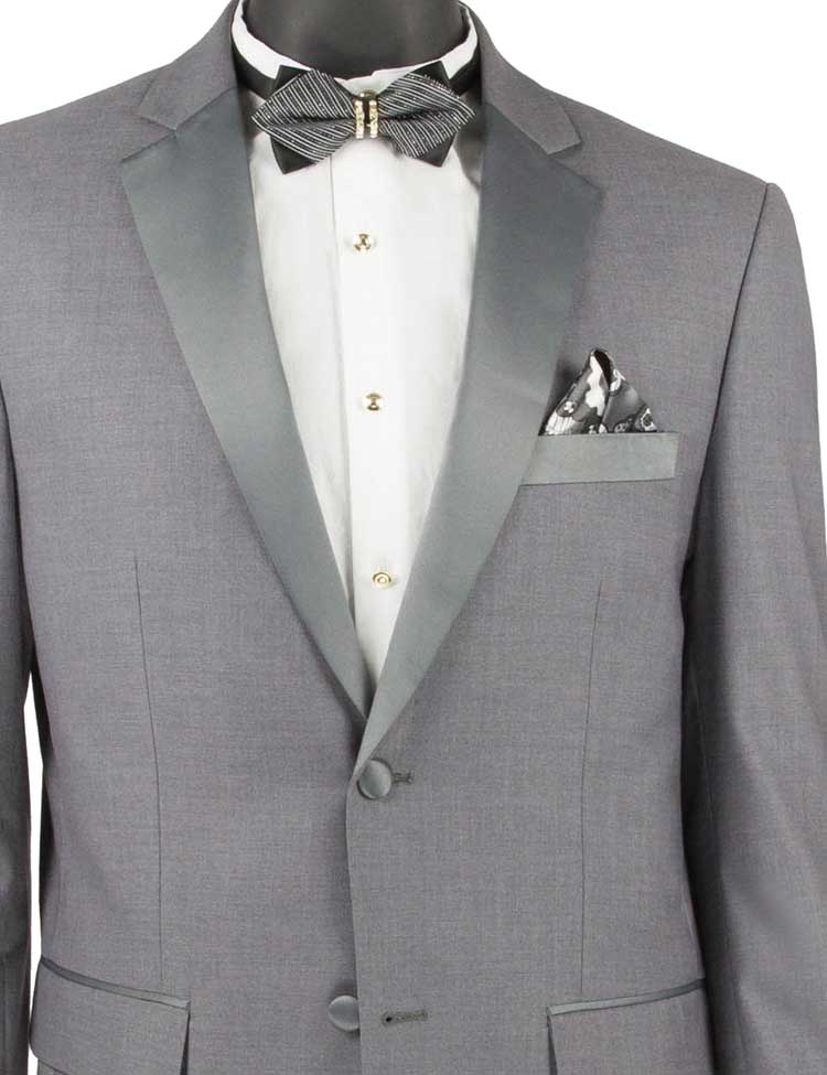 Slim Gray Tuxedo 2 Piece by Vinci