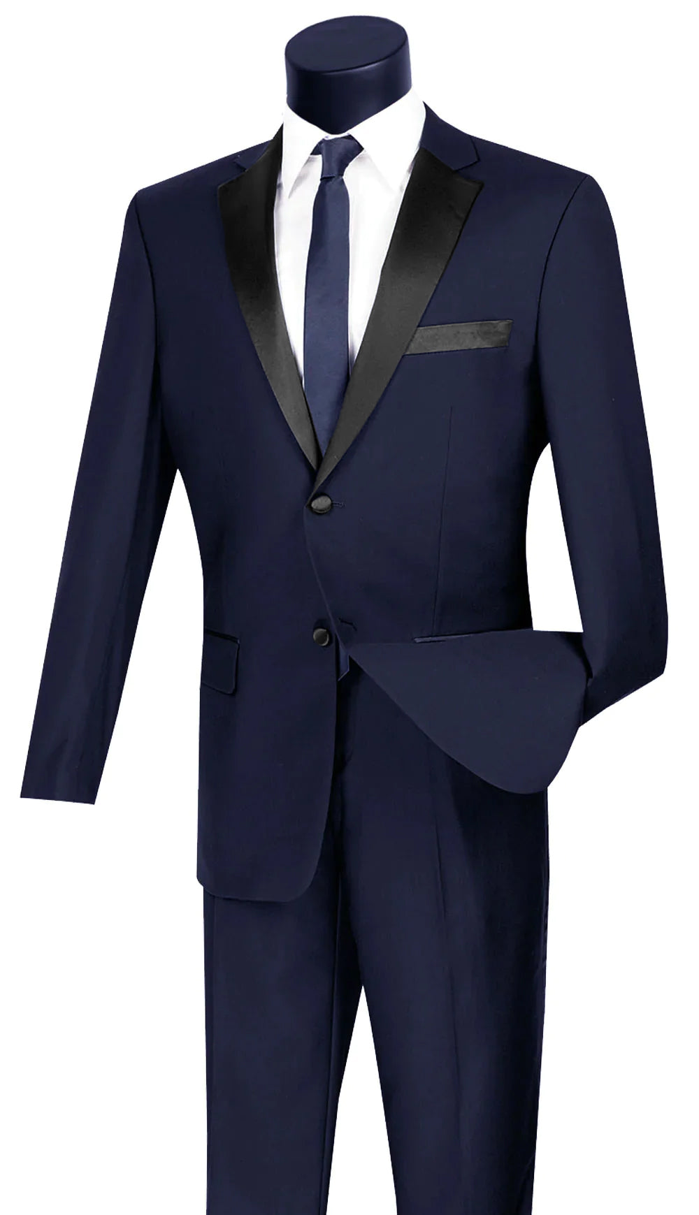 Excalibur Slim Fit Navy 2-Piece Tuxedo