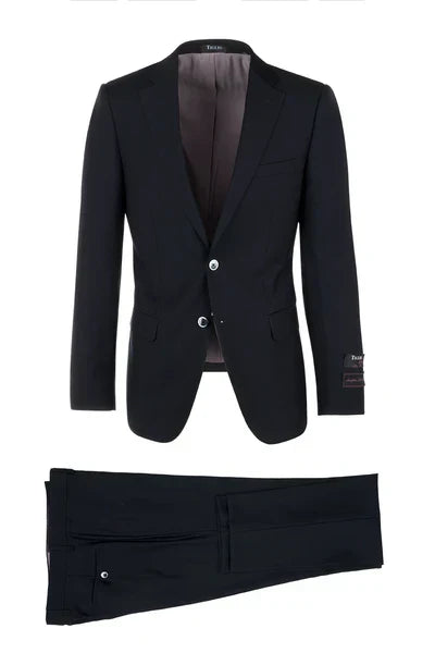 Porto Slim Fit Pure Wool Suit by Tiglio Luxe