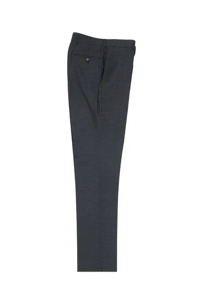 Charcoal Gray Slim Fit Wool Dress Pant by Tiglio Luxe