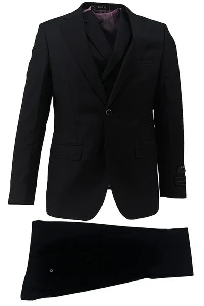 Porto Slim Fit Wool Suit & Vest by Tiglio Luxe