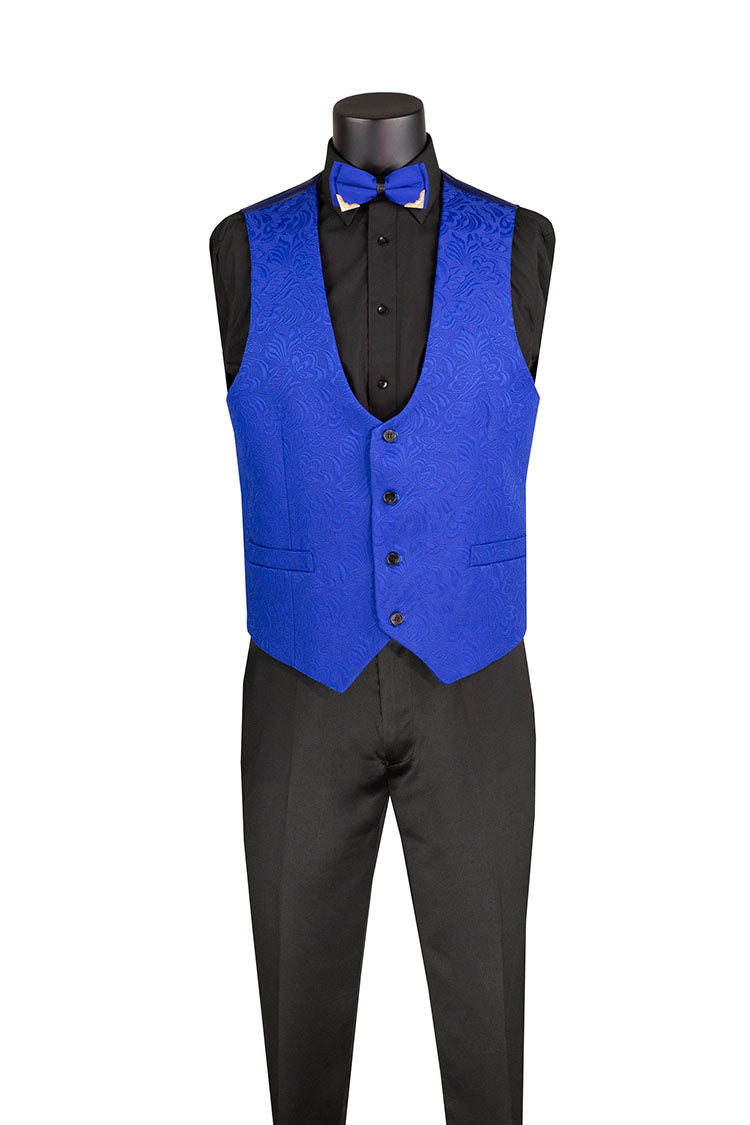 Slim Fit Royal Jacquard Tuxedo 3 Piece