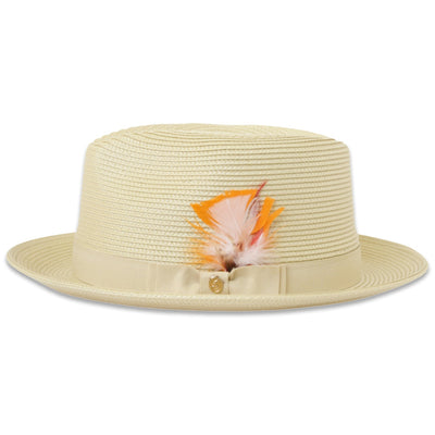 Tapa Tan Fedora β Menβs Crushable Straw Dress Hat
