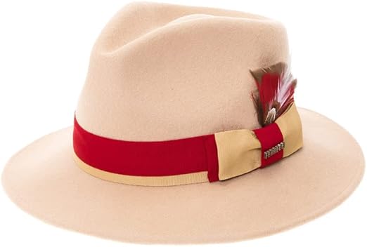 Grayson Wool Traveler Two Tone Fedora Hat